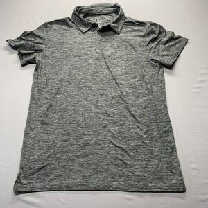 Marc Anthony Luxury Slim Fit Shirt Mens Large Gray Heather Soft Stretch